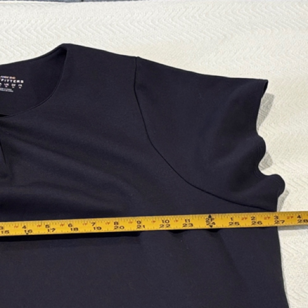 Lands' End Elegant Black Midi Dress - Picture 7 of 15